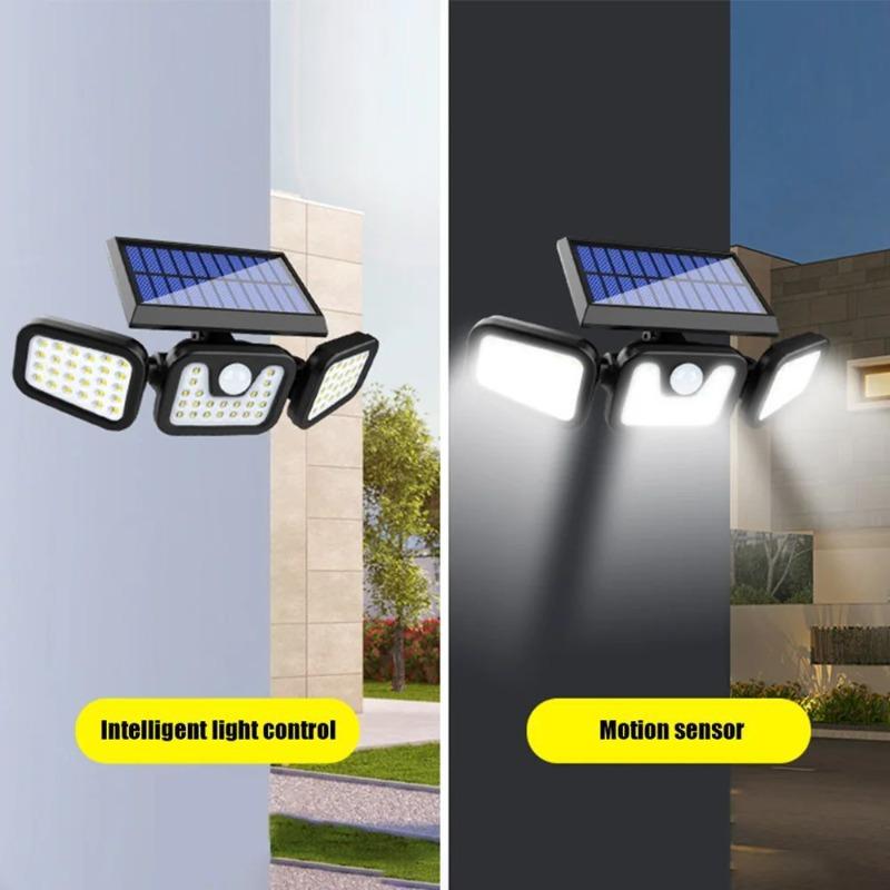 LED Solar Lights Motion Sensor Lights 3 Modes Outdoor Waterproof Sunlight Solar Powered Street Light Wall Lamp Garage Lighting