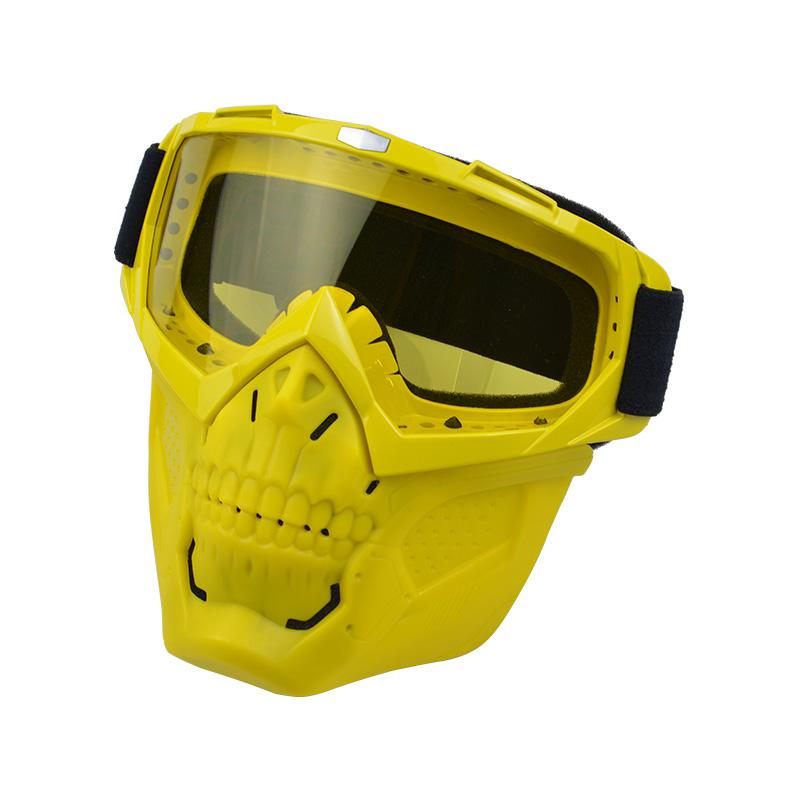 Anlorr Motorcycle Goggles Windproof Tactical Mask Dustproof Goggles With Face Protection Shield Mask