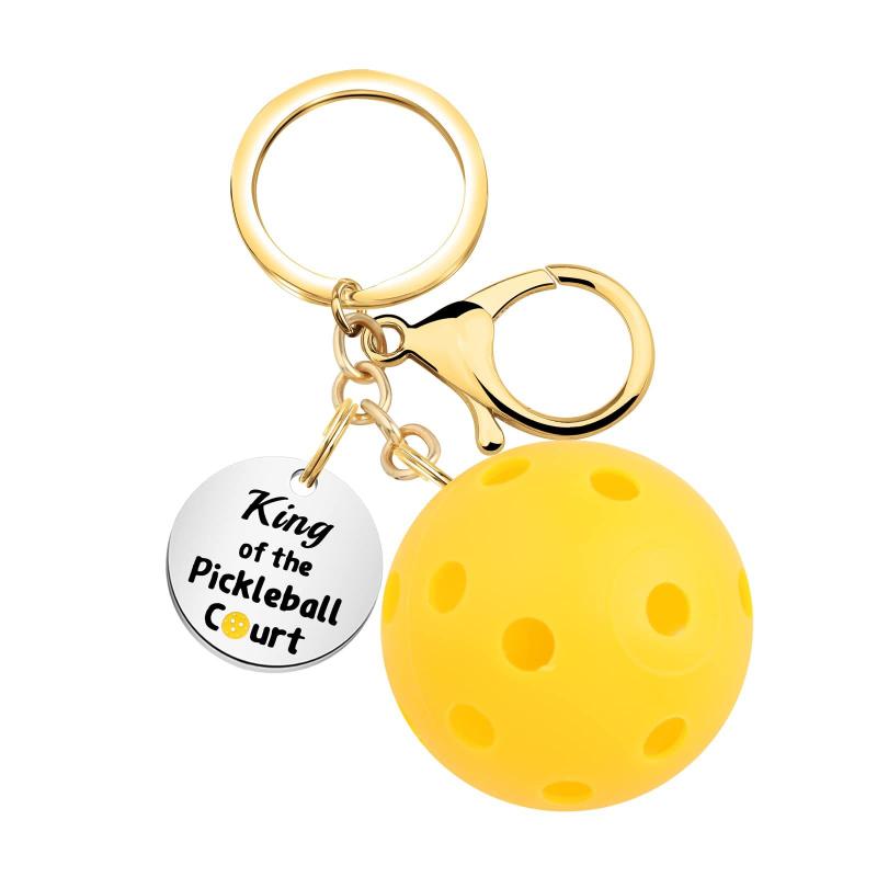 Pickleball Bag Tag Keyring Pickball Pendant For Party Hoilday Handbag Birthday Gift Car Keychain Accessories For Sports Lovers