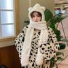 3-in-1 Fur Hat, Scarf, Gloves, and Student Winter Hat LK-HT15