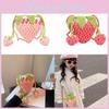 Adorable Strawberry Plush Yarn Crochet Bag Diy Kit For Kids With Breathable Fabric And Colorful Designs