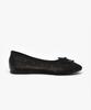 Sappun Dorothy Cubic Mesh Ribbon Flat Shoes (1Cm)