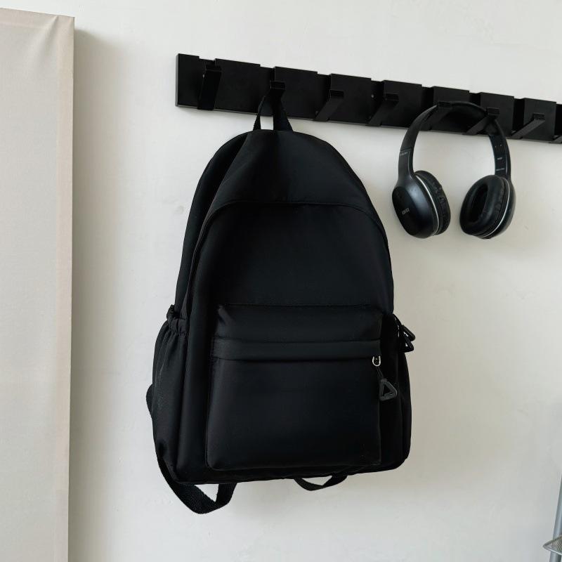 Literary Fresh Candy Color Student Backpack: Large Capacity Travel & Laptop Bag