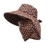 Wide Brim Face Mask Sun Hat UV Protection Fisherman's Hat Tea Picking Work Hat  Summer Outdoor