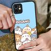 Cartoon Cute M-Molang For IPhone 16 15 14 Plus 13 12 11 Pro Max X XS MAX Translucent Matte Shockproof Cover