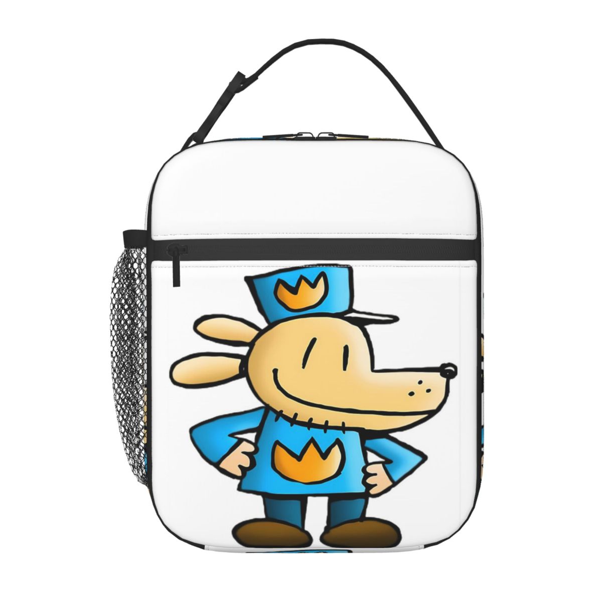 Dog Man Leuke Huisdier Geïsoleerde Lunchtas voor Vrouwen Kinderen Draagbare Voedseldozen Thermische Lunchbox Tote One Size beige