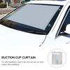 Nail-Free Household Kitchen Window Shade Telescopic Suction Cup Privacy Curtain Sun Block Protective Room Cover