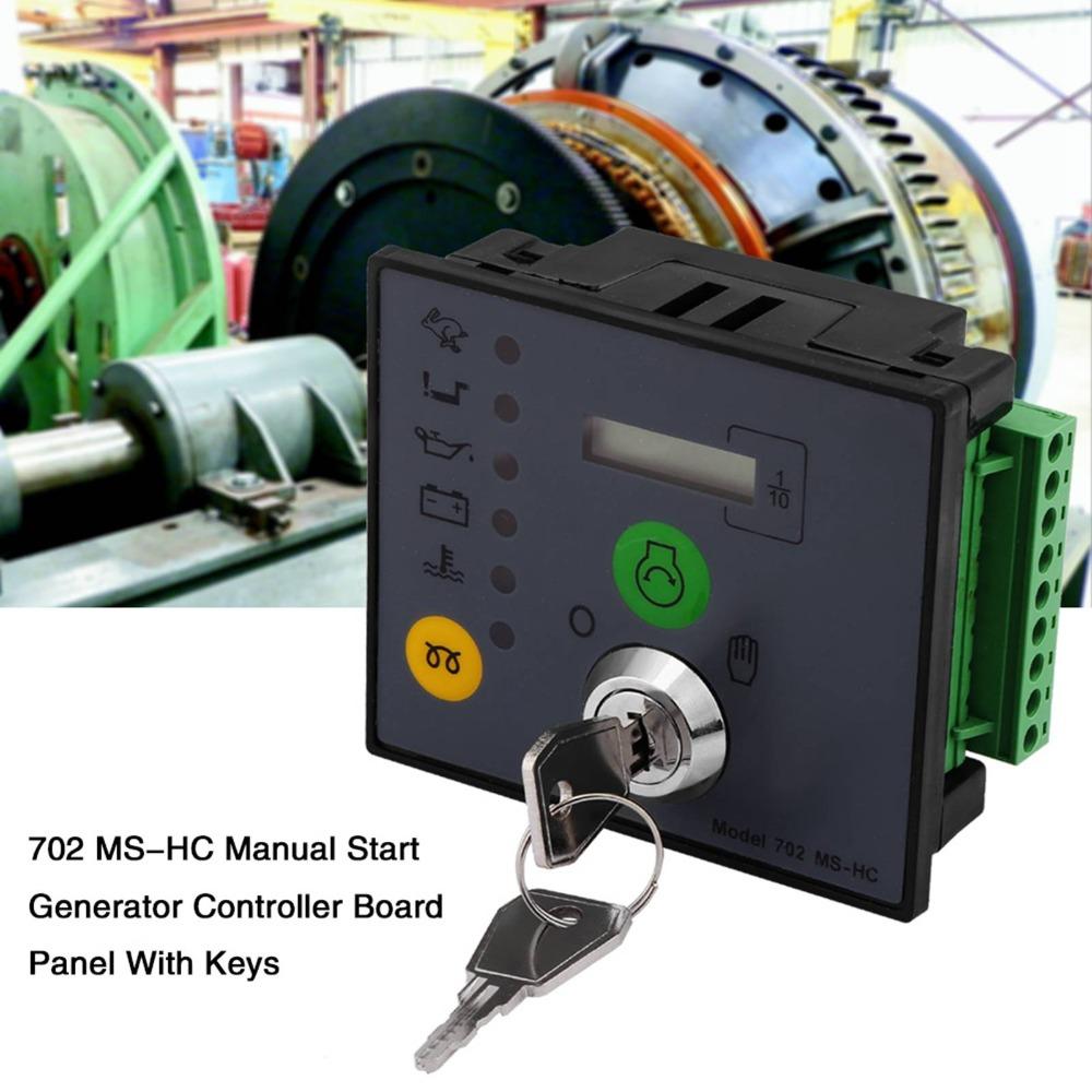 Low Oil Pressure Alarm Generator Controller Board Engine Monitoring Panel  For Generators
