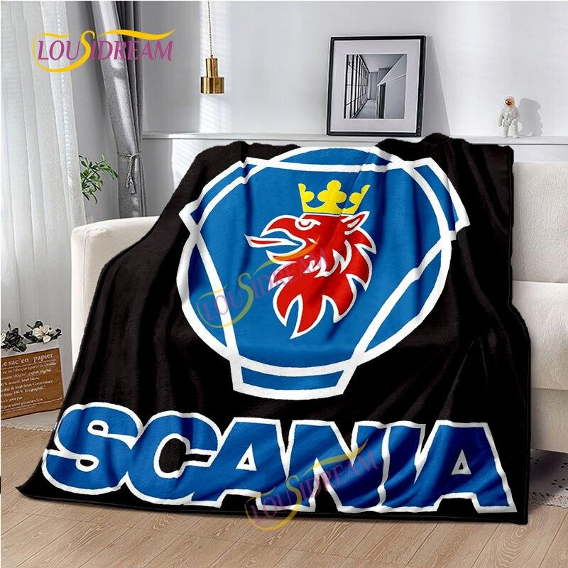 Pătură de aruncat Camion Scania Cearșaf de casă Husă de canapea Living Birou Pătură moale Casual Lavabilă Pătură termică