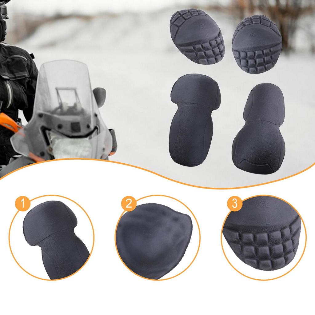 4Pcs Shoulder and Elbow Pads Riding Protector Accessories Easy to Clean Protective Gear Motorcycle