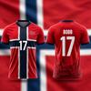 2026 New Norwegian National Team Football Jersey 3d Printing Summer Sports Unisex T-Shirt Kid's Clothing Tee Woman Hiking T-Shirt