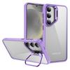 For Samsung Galaxy S25+ Case Lens Frame Kickstand TPU+Acrylic Protective Phone Cover