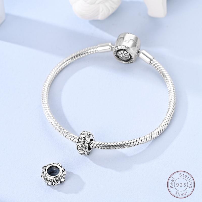 Charm Beads Cute Puppy Copper Pendant 3Mm Diy Party Christmas Fine Jewelry Making Gift