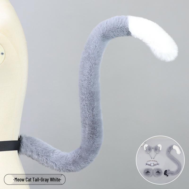 Handmade Plush Cat Girl Maid Fox Beast Ear Headband Hair Accessory