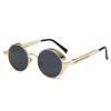 Men Women Retro Vintage Glasses Steampunk Round Metal UV400 Eyewear Sunglasses