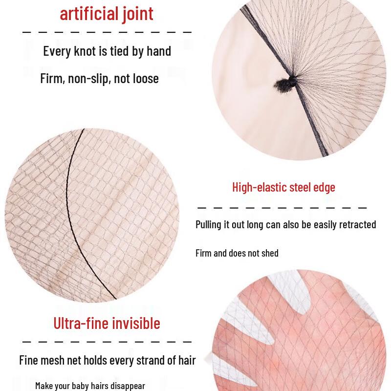 Invisible High Elastic Hair Net (40 Pcs)