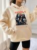 Women's Halloween Grim Reaper Fleece Hoodie with Kangaroo Pocket