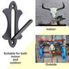 6Pcs European Mount Metal Skull Hanger Heavy Duty Deer Mule Antelope Coyote Small Game Animals Skull Wall Hanging Hook Rack