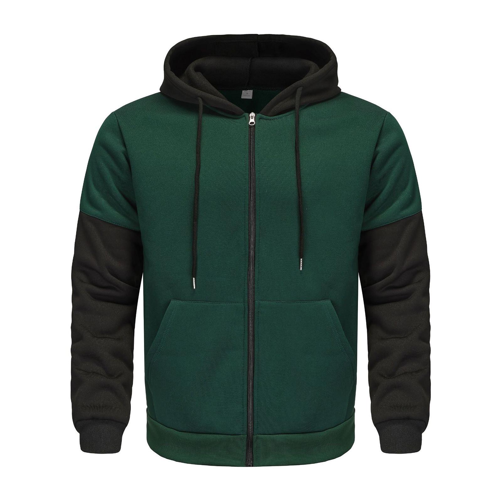 

Мужская повседневная толстовка с капюшоном и завязками на талии с цветными блоками S