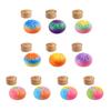Colorful Steamed Bun Toy with Steamer Stress Relief Multicolor Dumpling Squeeze Sensory Toy Stress Ball Simulated Dough Ball Fidget Toy
