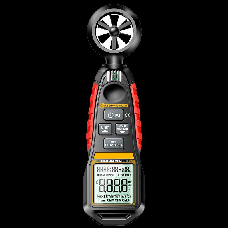 UNAHAO High-Precision Handheld Anemometer with Temperature & Humidity (CN Version)