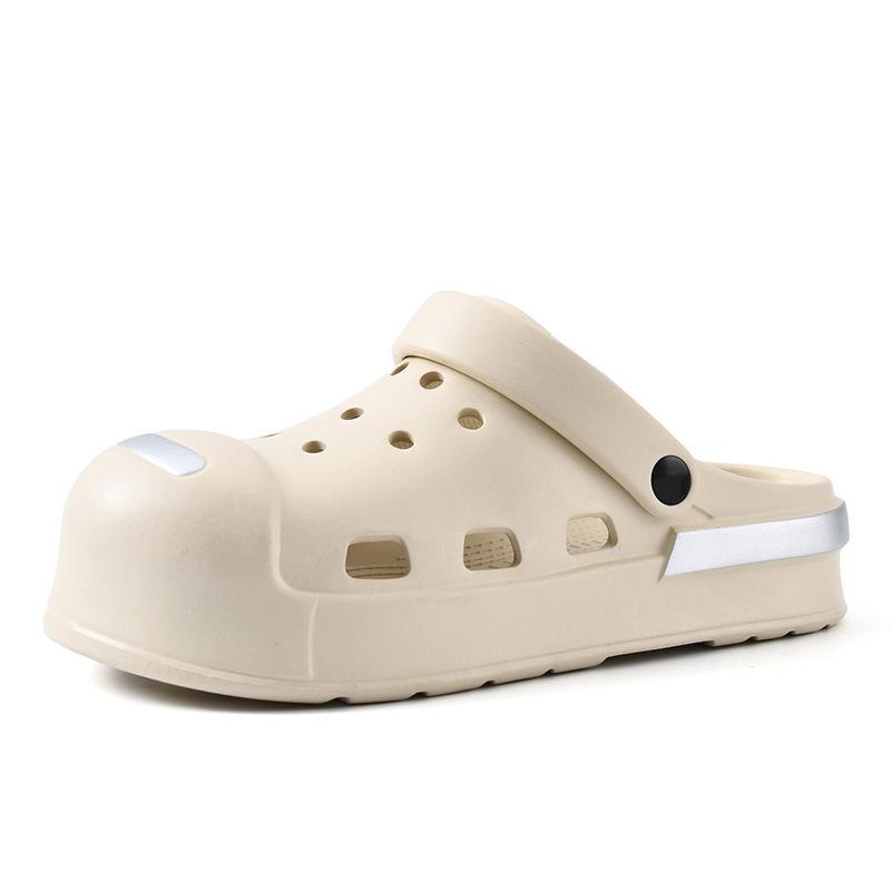 Hole shoes women's summer wear high-end thick-soled breathable sandals EVA non-slip and deodorant couples beach sandals