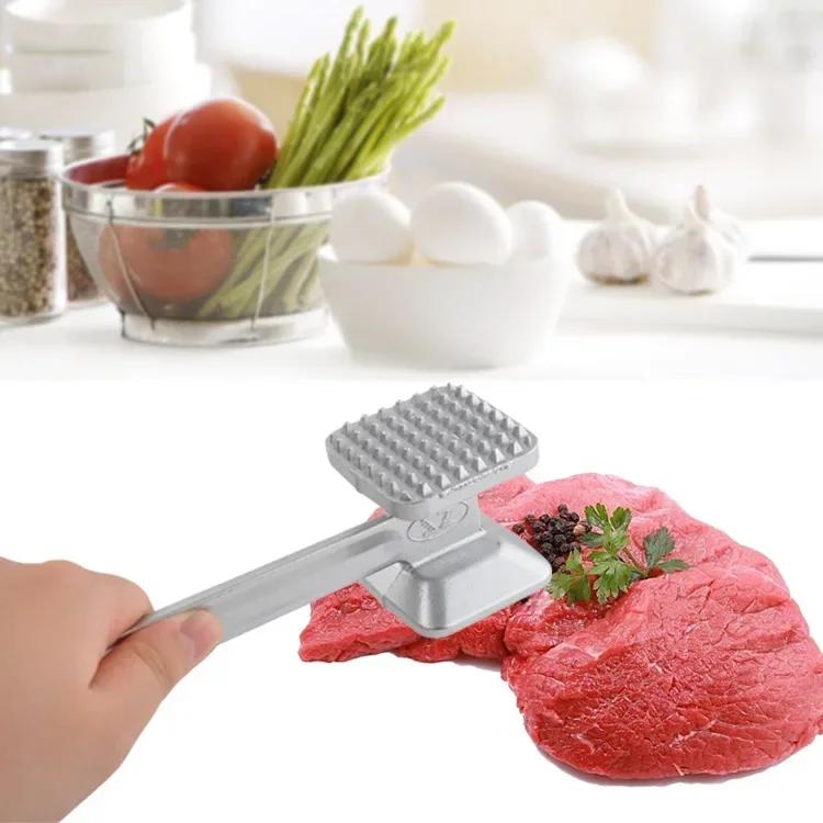 1Pcs Two Sides Loose Tenderizers Portable Steak Pork Tools Kitchen Gadgets Multifunction Meat Hammer Aluminum Alloy bobsburger