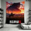 RDR2 plakát Závěsná látková deka Dekorativní tapiserie do ložnice obývacího pokoje Domácí dekorace
