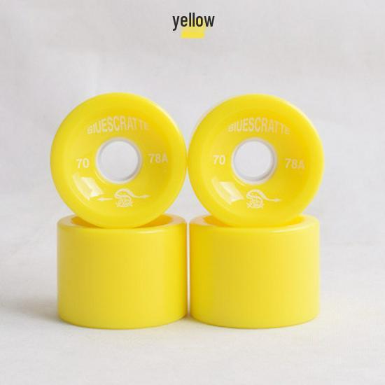 Mehrfarbige 78A High-Rebound Weiche PU-Räder für Street-Cruising - Longboard, Skateboard, Roller
