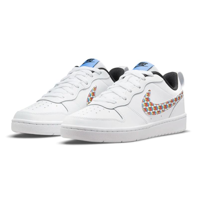 Nike Court Borough Low 2 SE 'Happy Hoops' GS Sneakers DM8096-100