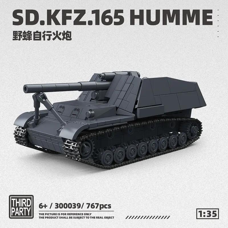 NO.300039 767pcs SD.KFZ.165 HUMME Model  Building Blocks MOC Military Educational Toys for And Adults