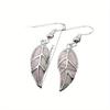 1 Pair of Leaf Earrings with Fashionable and Fashionable Design, Suitable for Daily Wear, The Earrings Are Simple and Exquisite