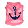 Striped Dog Anchor Vest Pets Cloth Summer Puppy Coat T Shirts Cat Casual Costume