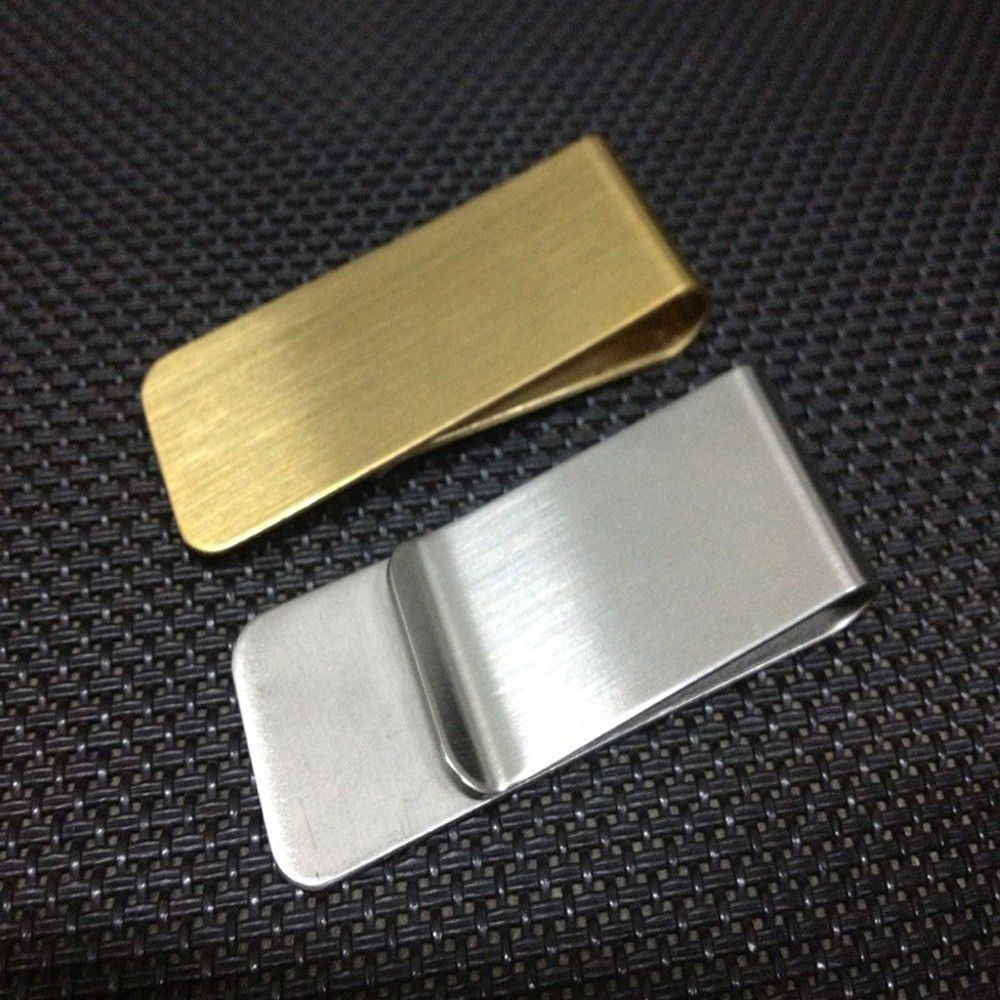 

Slim Pocket Stainless Steel Credit Card ID Clip Metal Clip Wallet Men Purse Money Clip Cash Clamp срібний