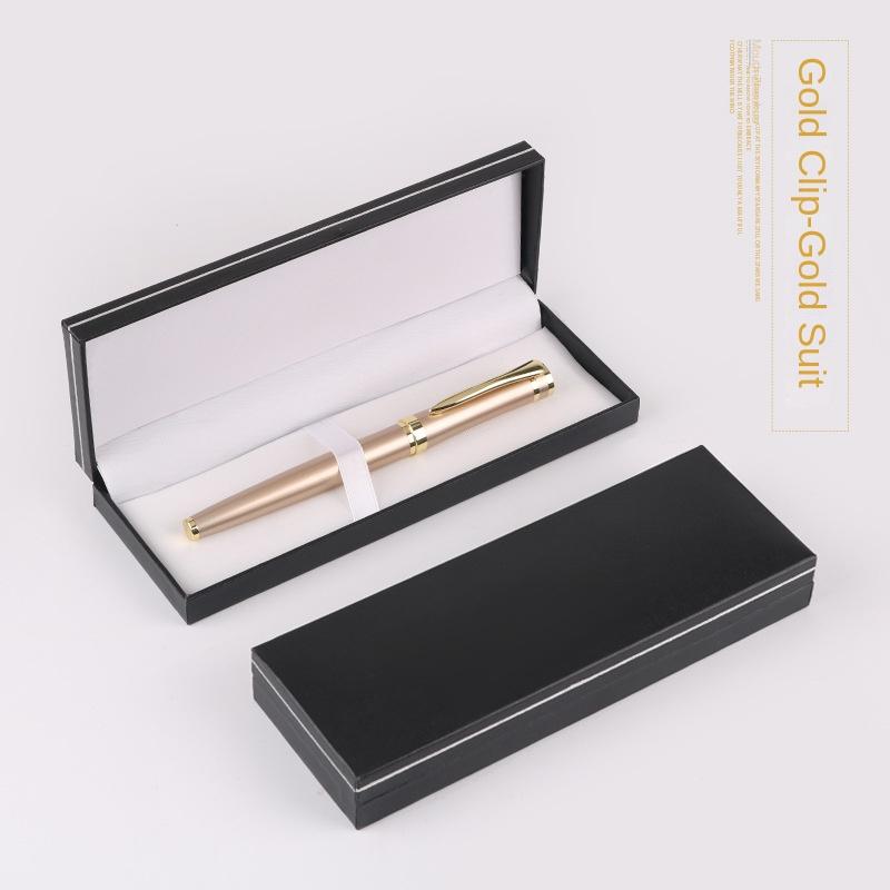 Svart Presentask Metallpenna Gelpenna Kulspetspenna Signaturpenna Presentask Herrars Affärsgåva