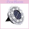 Outdoor Solar Ground Light With Crystal Texture For Garden Pathway Decor