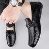 Fashion Fashion Men Slip-on Casual Office Business Shoes Leather Men Trendy Classic Loafers Moccasins Men Outdoor Driving Flats Shoes