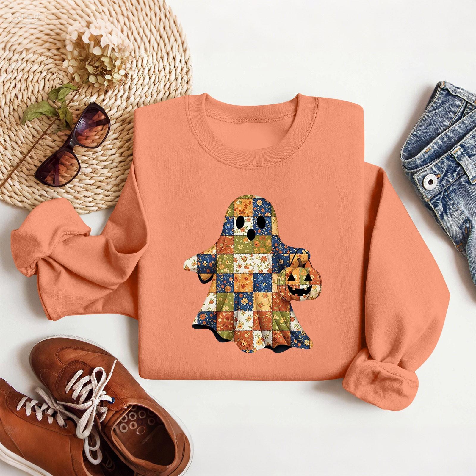 

Women Tops Women s Long Sleeve Sweatshirt Casual Crewneck Loose Fit Pollover Fleece Tops L шафрановий