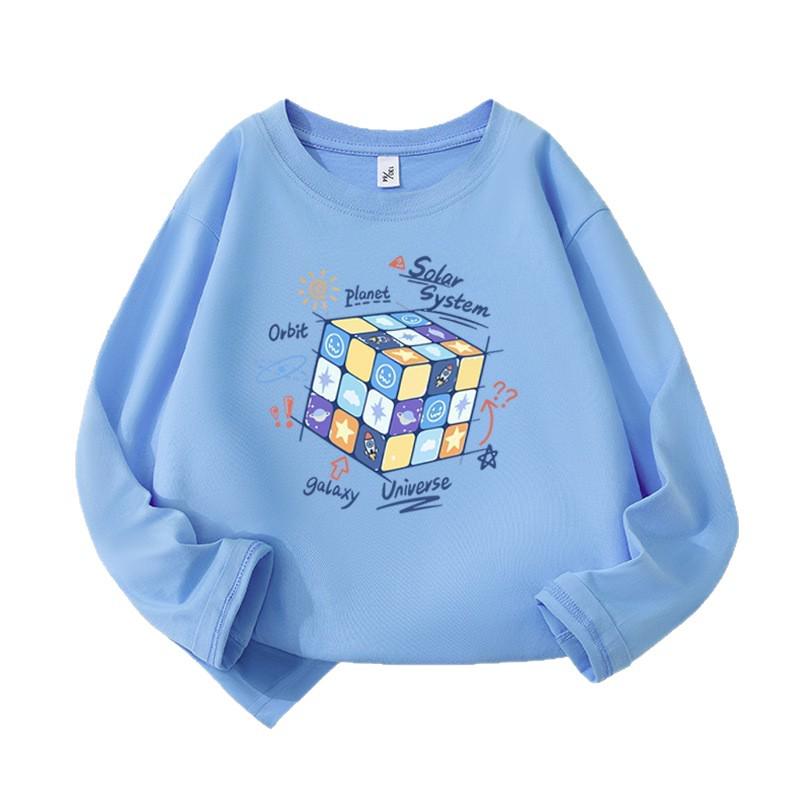 Jungen Langarm Baumwoll T-Shirt - Atmungsaktives Frühlings-/Herbstmode-Oberteil