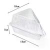 50/100Pcs Clear Triangle Dessert Box Reusable Food Packing Stackable Sandwich Holder for Fruit Cake - Cake Slice Container