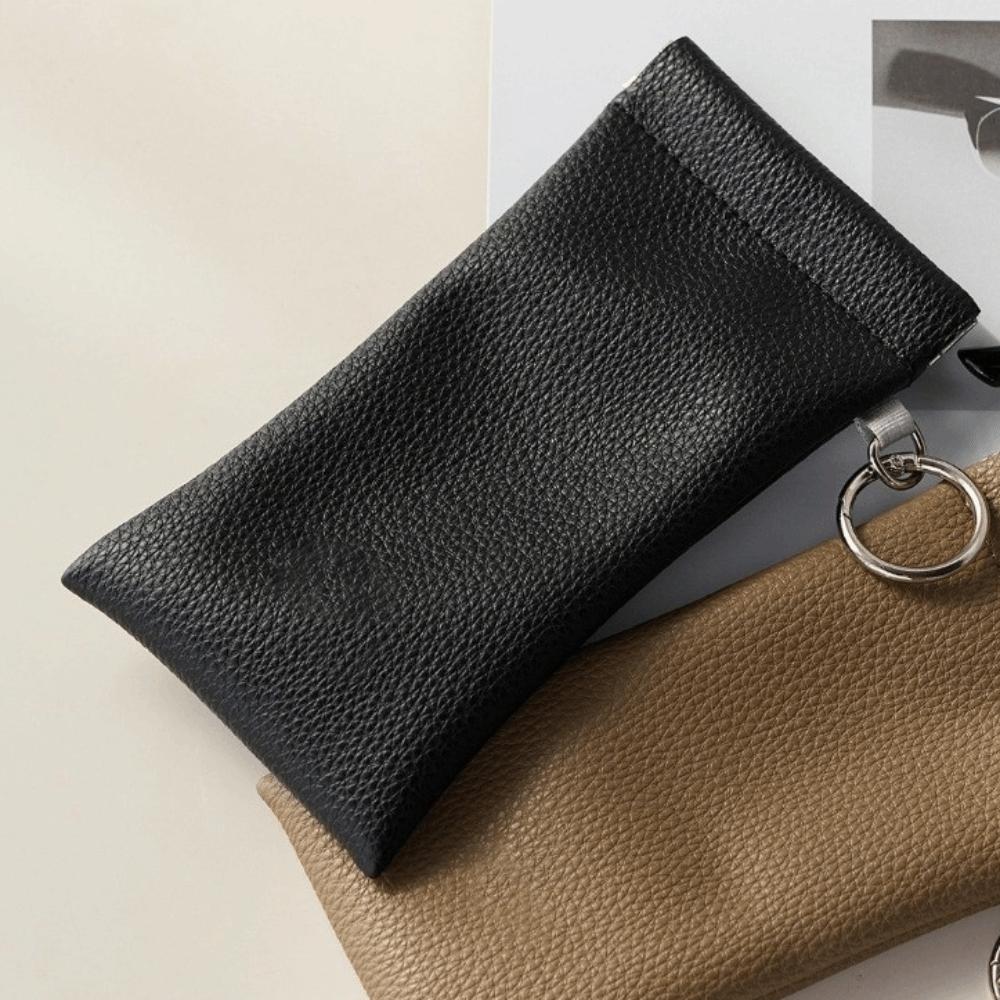 Dustproof Sunglasses Case PU Eyewear Pouch Trendy Glasses Protective Case Outdoor Activities