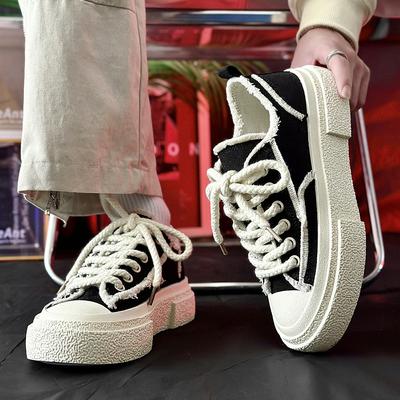 Ny nischdesign herr- och dam-casual skateboardskor parskor trendiga skor trendiga skor tygskor herr