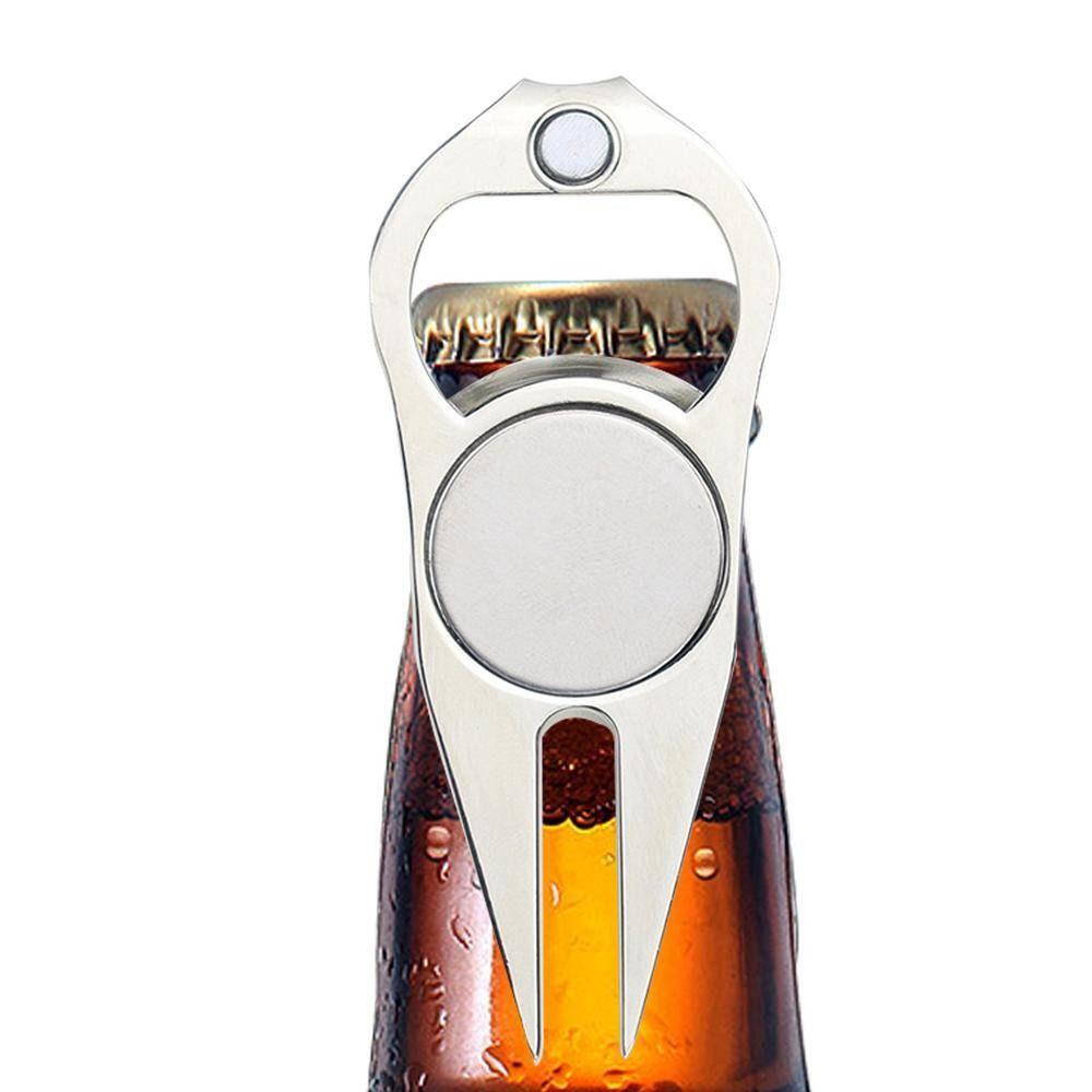 Magnetic Golf Divot Repair Tool Lightweight Ball Mark Tool Stylish Bottle Opener Lawn Repair