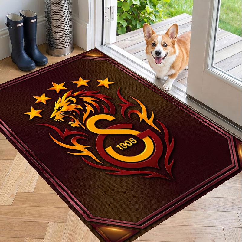 Soft Floor Carpet Galatasaray FC Pattern Area Rug Decorative Mat For Home Room Decoration
