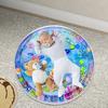 Water Play Mat For Cats Cat Water Pad With Inflatable Pump Pet Cooling Cushion Thickened Baby Crawling Pad For Floor Boredom