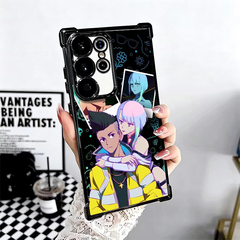 E-Edgerunners Anime Lucy Weiche Handyhülle Für Samsung Galaxy S26 Ultra S25 Edge S24 FE S23 Plus S22 S21 + S20 Galvanisiert Anti-Fall F