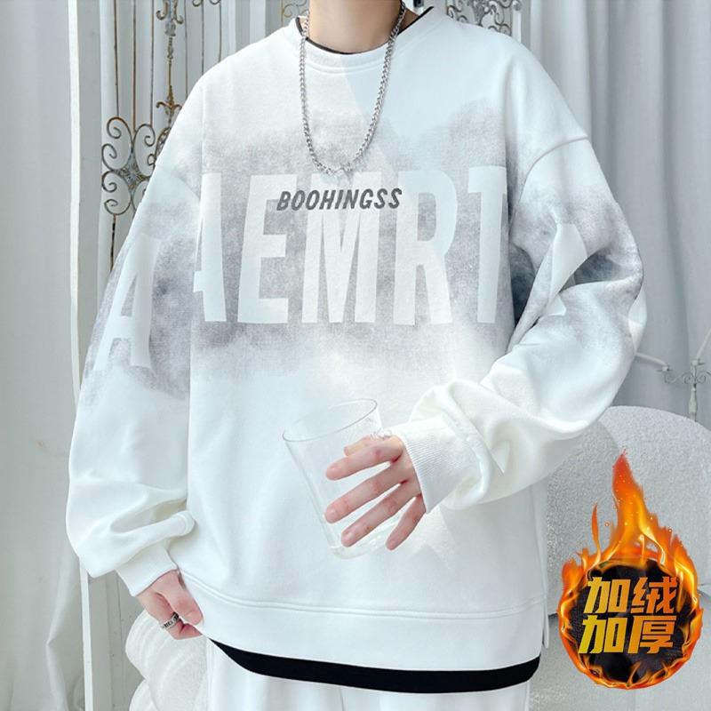 

Теплые стеганые мягкие высококачественные ткани, устойчивые к сминанию, мужские уличные спортивные повседневные дышащие свободные модные трендовые удобные топы M