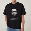 Retro Nicolas Cage Print T-Shirt - Kurzärmelig, Original Shop Stil, Geeignet für Männer und