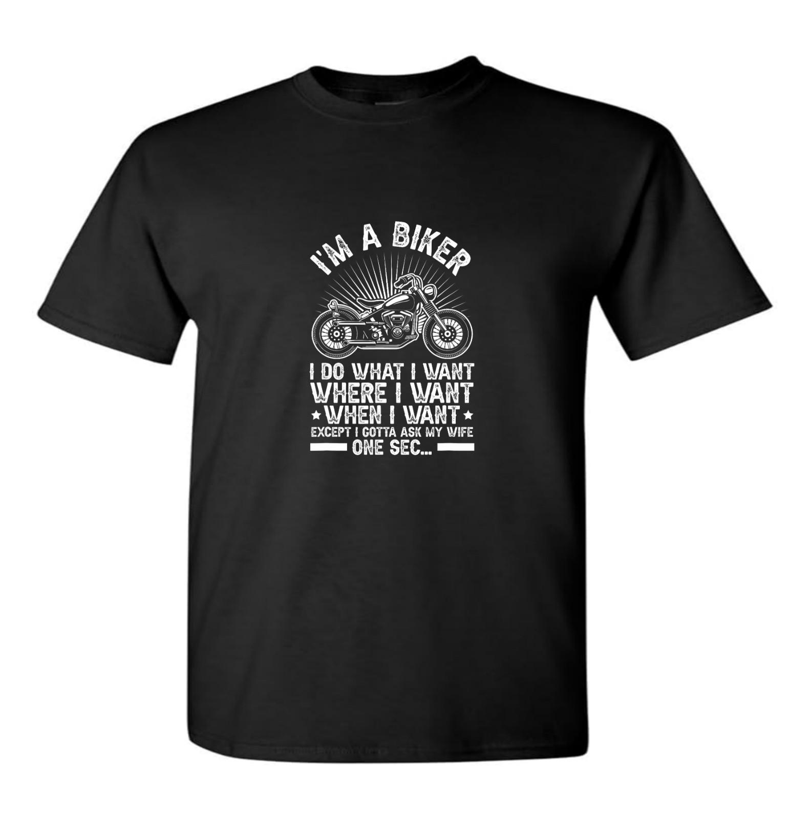 Im A Biker I Do What I Want T Shirt Motorbikes Motorcycle Cafe Racer Chopper XL
