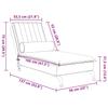 Massage Chaise Longue with Neck Roll Blue Velvet